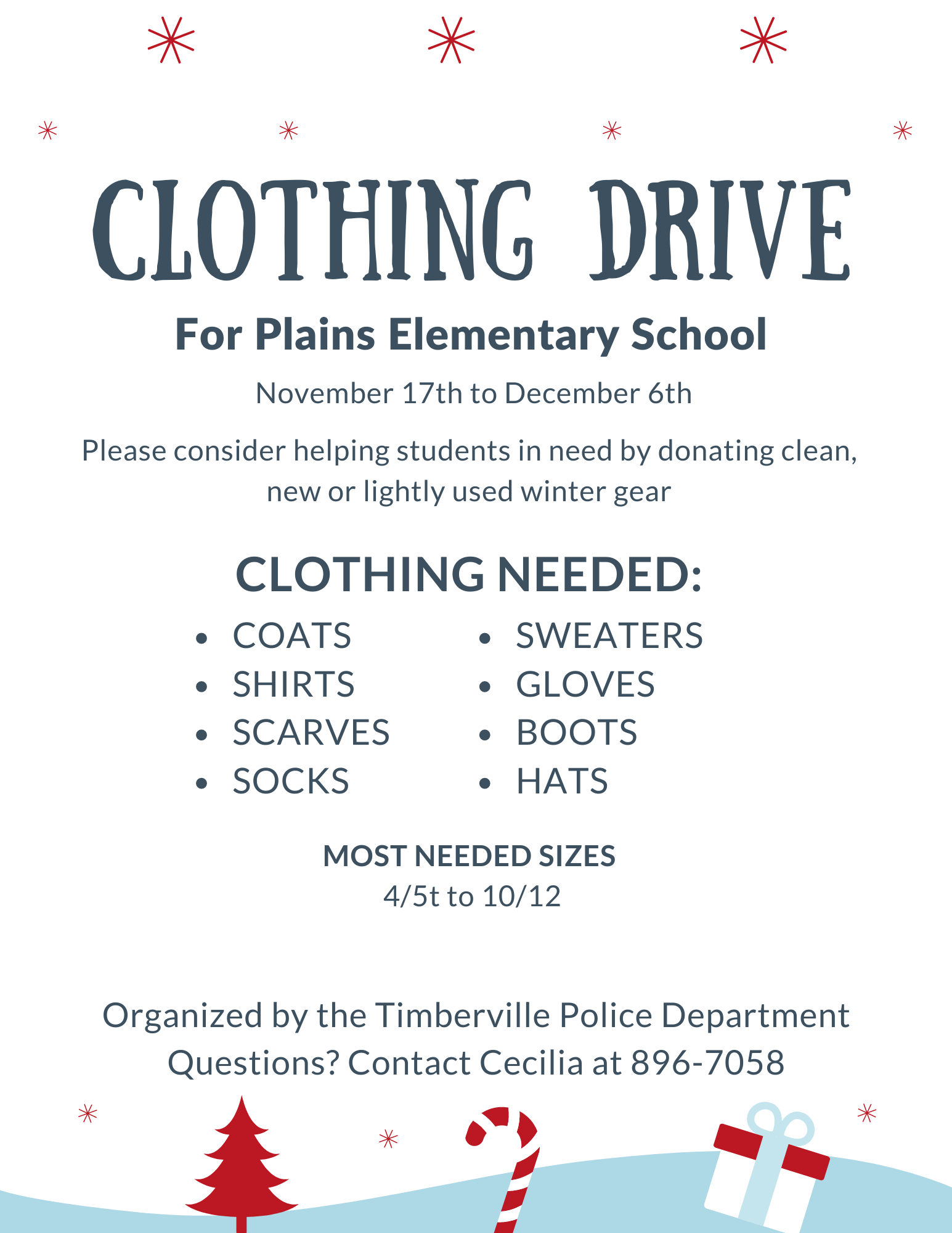 Clothing drive